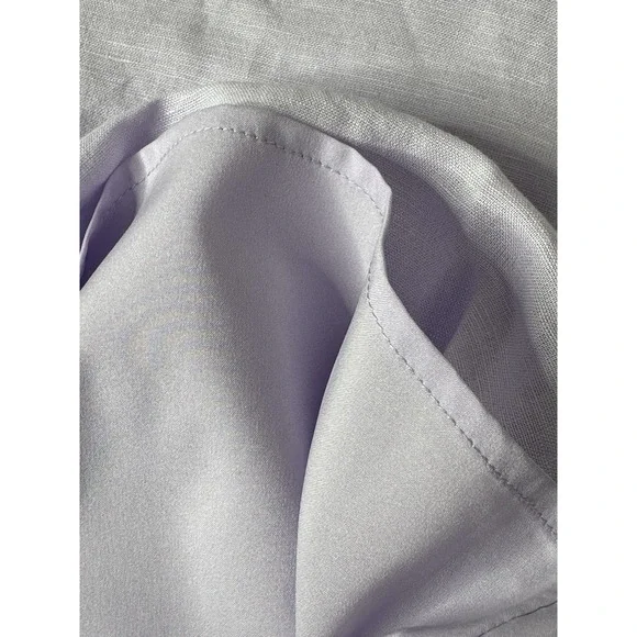 Banana Republic Linen Top Scalloped Hem Lavender Sz XS - Picture 4 of 6